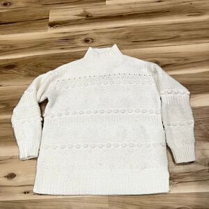 Lou & Grey Knit White Sweater Women’s Medium